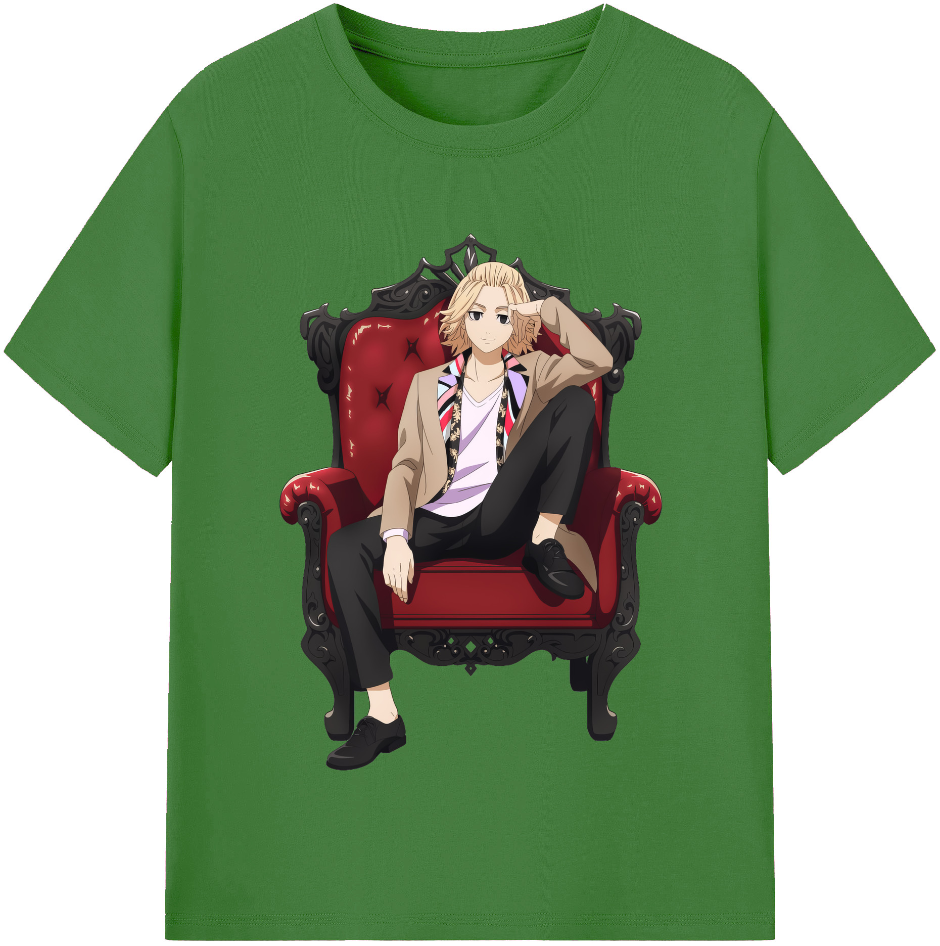 （画像用） 東京リベンジャーズ Tokyo Revengers レディースカジュアルプリントTシャツ（綿100％）